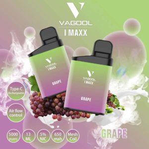 Vagool imaxx 5000 puffs disposable vape device wholesale (Grape) OEM welcome