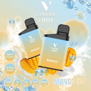 Vagool imaxx 5000 puffs disposable vape device wholesale ( Mango ice) OEM welcome