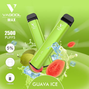 Vagool Max 2500 puffs disposable vape device wholesale  (Guava ice )