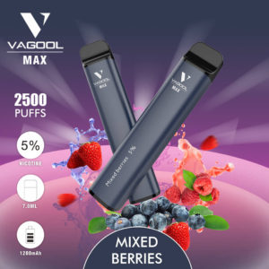 Vagool Max 2500 puffs disposable vape device wholesale (Mixed berries)