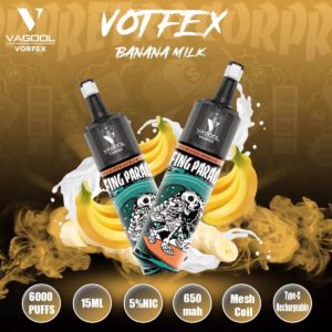 Vagool Vorfex 6000 puffs disposable vape device wholesale (Banana milk )