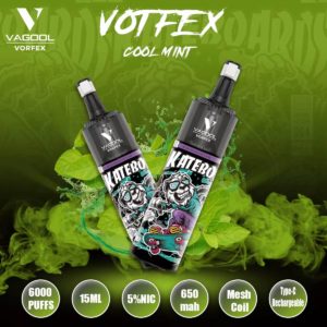 Vagool Vorfex 6000 puffs disposable vape device wholesale (Cool mint)